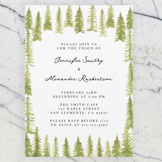 Invitación Boda en el bosque (Subido por el creador)