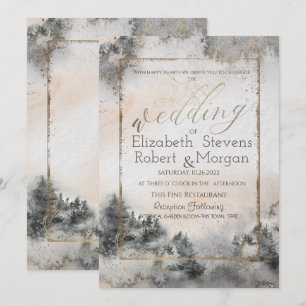 Invitación Boda en el bosque arbolado