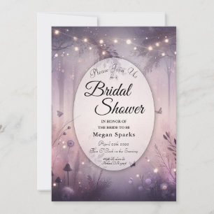 Invitación Boda en el Bosque de Luces de Hadas Etéreas