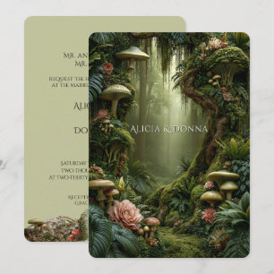Invitación Boda en el Bosque Encantado  