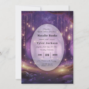 Invitación Boda en el Bosque Encantado de Violeta de Medianoc