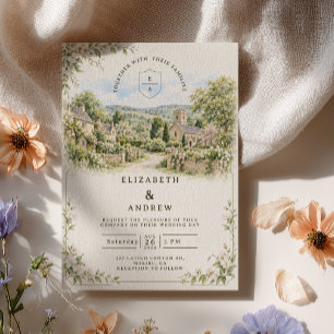 Invitación Boda en el campo inglés