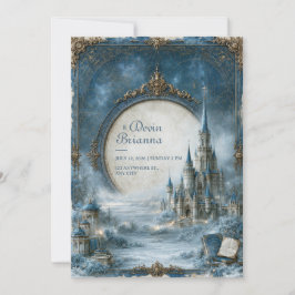 Invitación Boda en el Castillo Azul Celeste