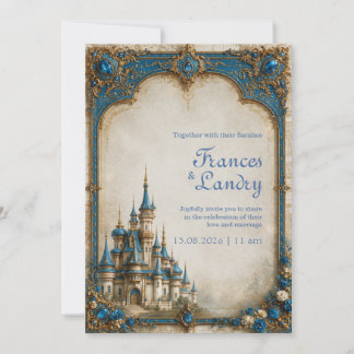 Invitación Boda en el Castillo de la Joya de Zafiro