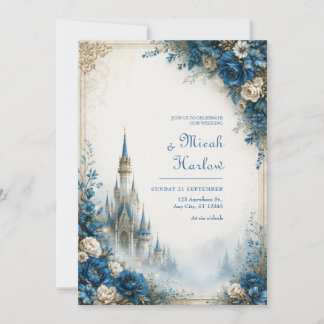 Invitación Boda en el Castillo de la Niebla de Rosa Azure