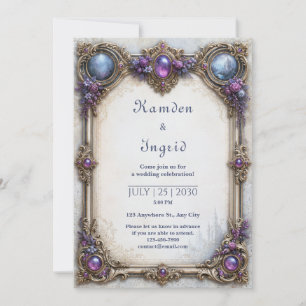 Invitación Boda en el Castillo de la Rosa de Amatista