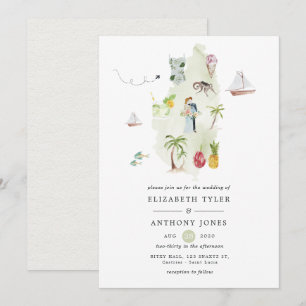 Invitación Boda en el destino de Santa Lucía