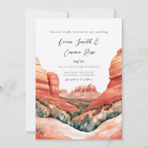 Invitación Boda en el destino Sedona Arizona