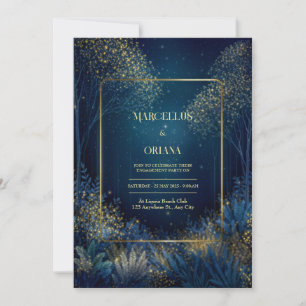 Invitación Boda en el Encantado Bosque de Medianoche