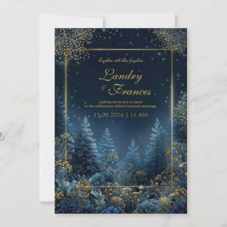 Invitación Boda en el Encantado Bosque de Medianoche