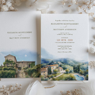 Invitación Boda en el histórico Castello di Petrata Asis Ital