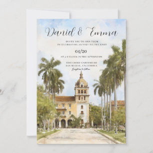 Invitación Boda en el horizonte de Cartagena Colombia