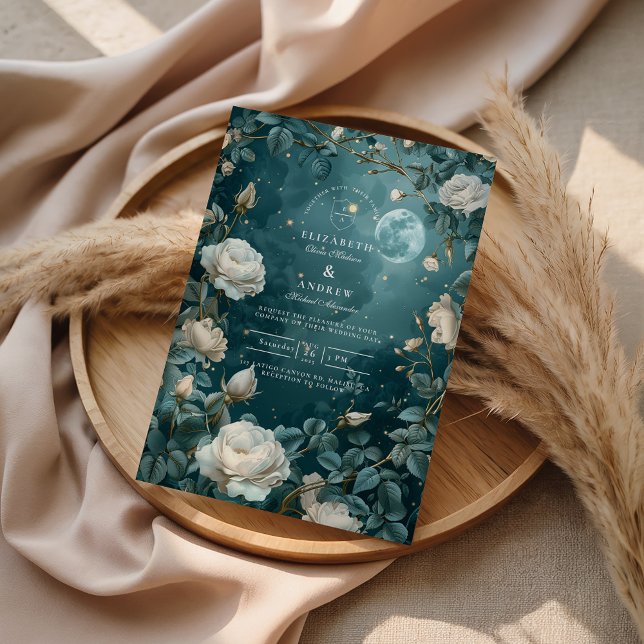 Invitación Boda en el Jardín Celestial Nocturno (Subido por el creador)