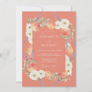 Invitación Boda en el Jardín de Coral Floral