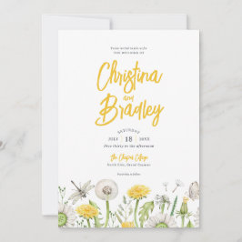 Invitación Boda en el Jardín de Flores Silvestres