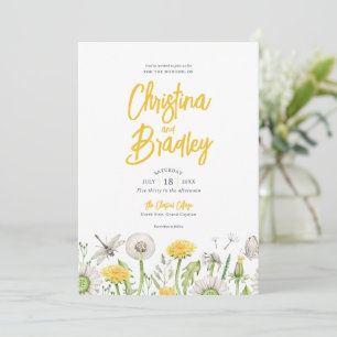 Invitación Boda en el Jardín de Flores Silvestres
