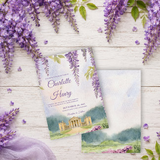 Invitación Boda en el jardín de la finca Wisteria Manor
