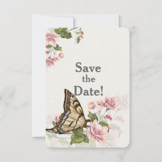 Invitación Boda en el Jardín de Mariposas Guardar la Fecha