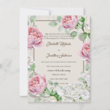 Boda en el jardín de rosas rosadas
