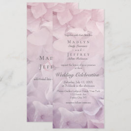 Invitación Boda en el jardín de verano de Rubor Pink Purple H