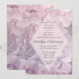 Invitación Boda en el jardín de verano de Rubor Pink Purple H