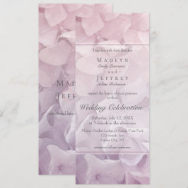 Invitación Boda en el jardín de verano de Rubor Pink Purple H
