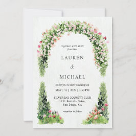 Invitación Boda en el jardín del Monet de la floral blanca pe