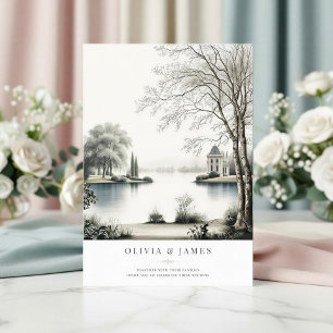 Invitación Boda en el Jardín Secreto del Château Francés