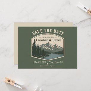 Invitación Boda en el lago de montaña del Parque Nacional Sav