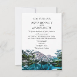 Invitación Boda en el lago Rocky Mountain