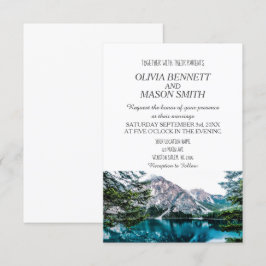 Invitación Boda en el lago Rocky Mountain