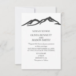 Invitación Boda en el lago Rocky Mountain