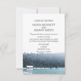 Invitación Boda en el lago Rocky Mountain