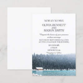 Invitación Boda en el lago Rocky Mountain