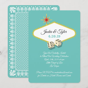 Invitación Boda en el Marquee de Las Vegas en Aqua