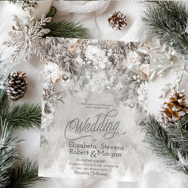 Invitación Boda en el País de las Flores de Invierno (Subido por el creador)