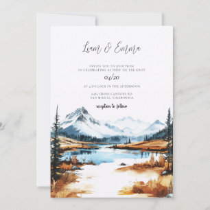 Invitación Boda en el Parque Nacional Yellowstone