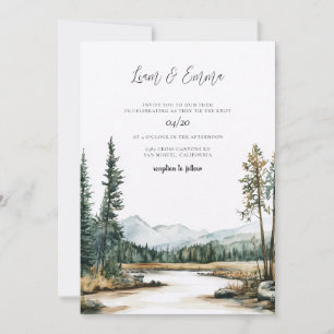 Invitación Boda en el Parque Nacional Yellowstone