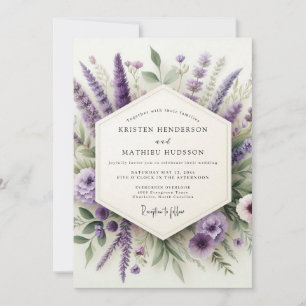 Invitación Boda en el prado de amatista