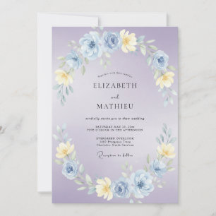 Invitación Boda en el prado de lavanda