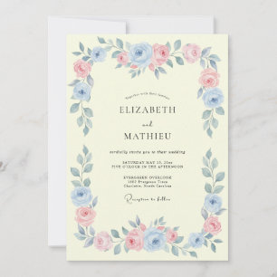 Invitación Boda en el prado ganadora de cielo azul