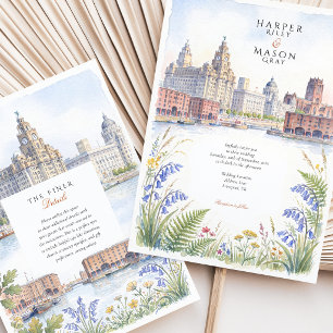 Invitación Boda en el Royal Liver Albert Dock de Liverpool, R