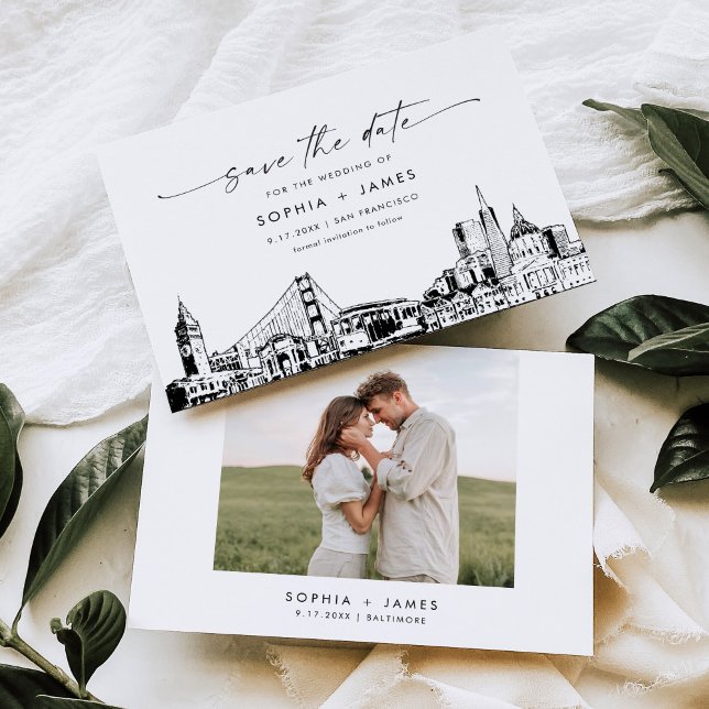Invitación Boda en el Skyline de San Francisco Guardar la tar (Subido por el creador)