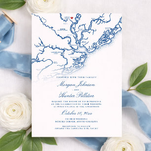 Invitación Boda en el yate Carolina Girl y Moncks Corner