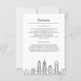 Invitación Boda en Filadelfia | Detalles del Invitado