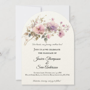 Invitación Boda en flor de cerezo sakura romántico