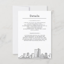 Invitación Boda en Fort Worth, Texas | Detalles de Invitados