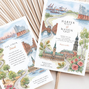 Invitación Boda en Hamburgo Elbphilharmonie Speicherstadt