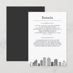 Invitación Boda en Houston   Detalles de Invitados