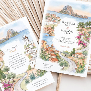 Invitación Boda en Ibiza España